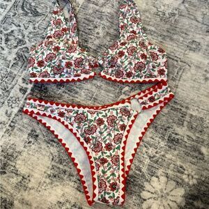 Vibrant Floral Women's Bikini Set